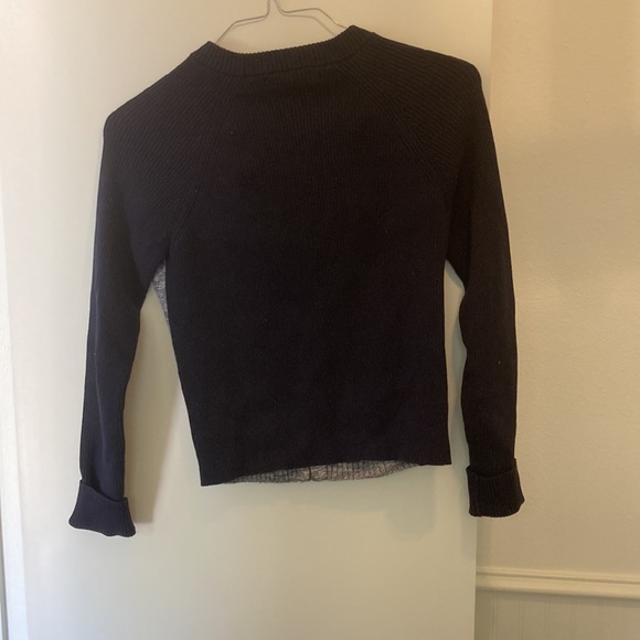 BANANA REPUBLIC TWO TONE LONG SLEEVE CREW NECK JACKET ! GREAT CONDITION! - Picture 2 of 4